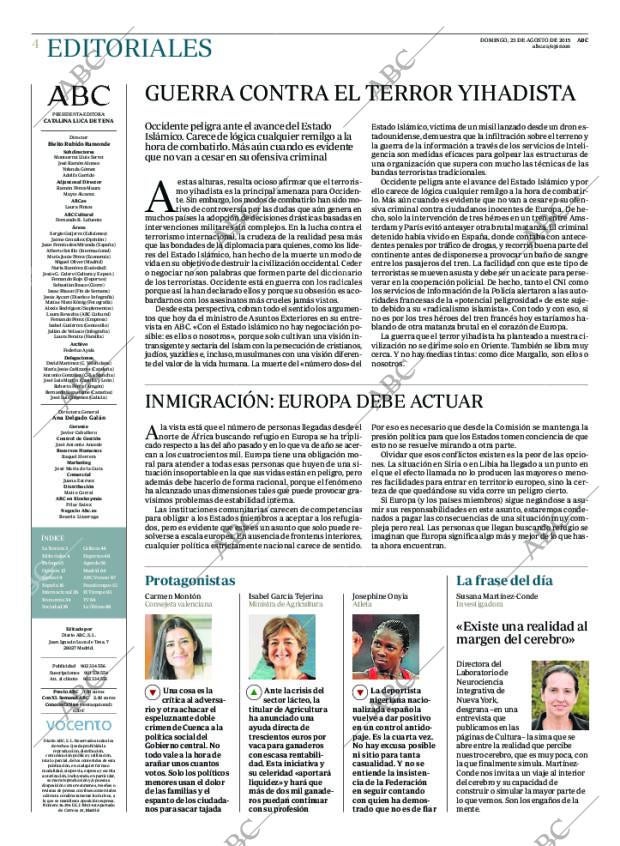 ABC MADRID 23-08-2015 página 4