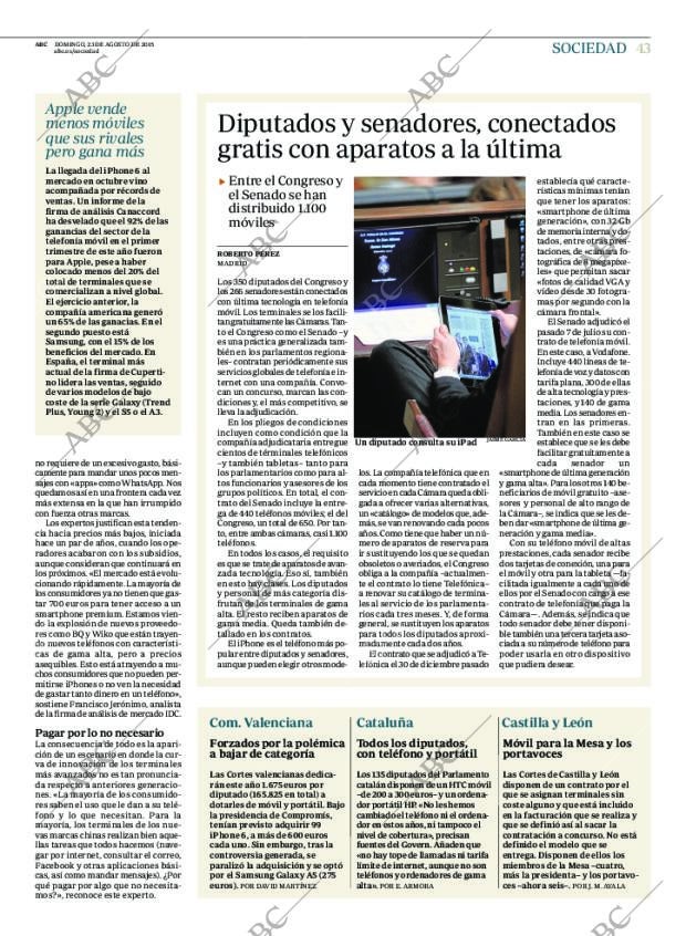 ABC MADRID 23-08-2015 página 43
