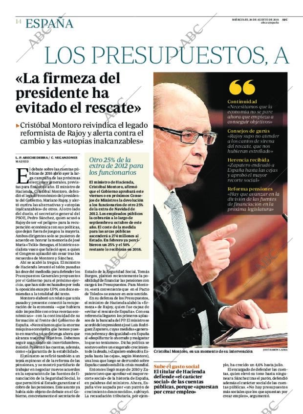 ABC MADRID 26-08-2015 página 14