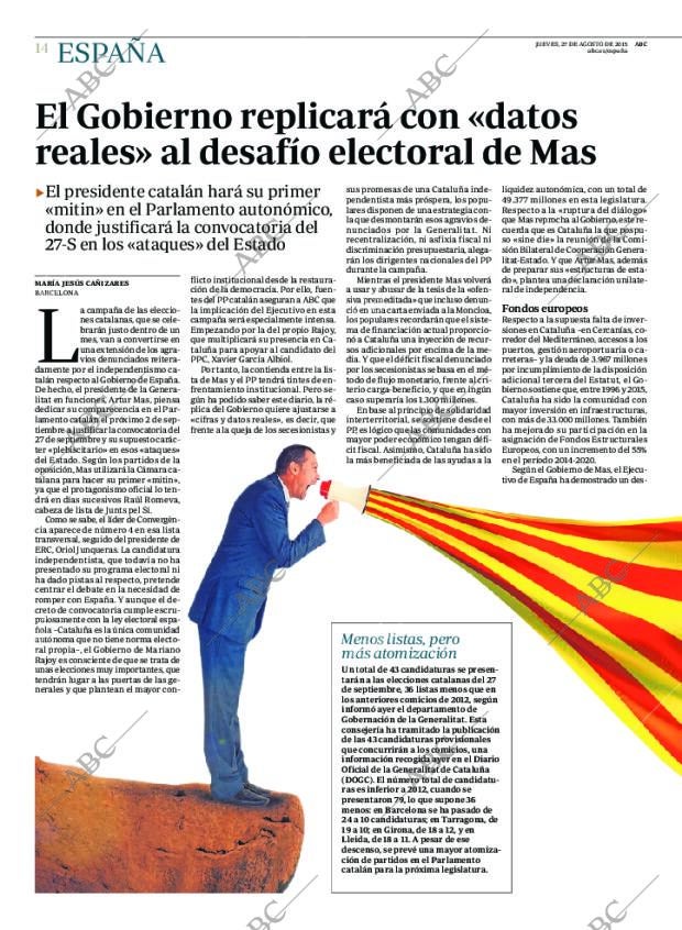 ABC MADRID 27-08-2015 página 14
