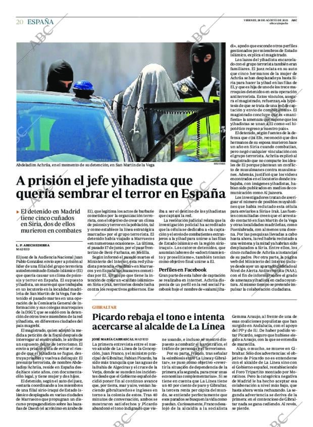 ABC MADRID 28-08-2015 página 20