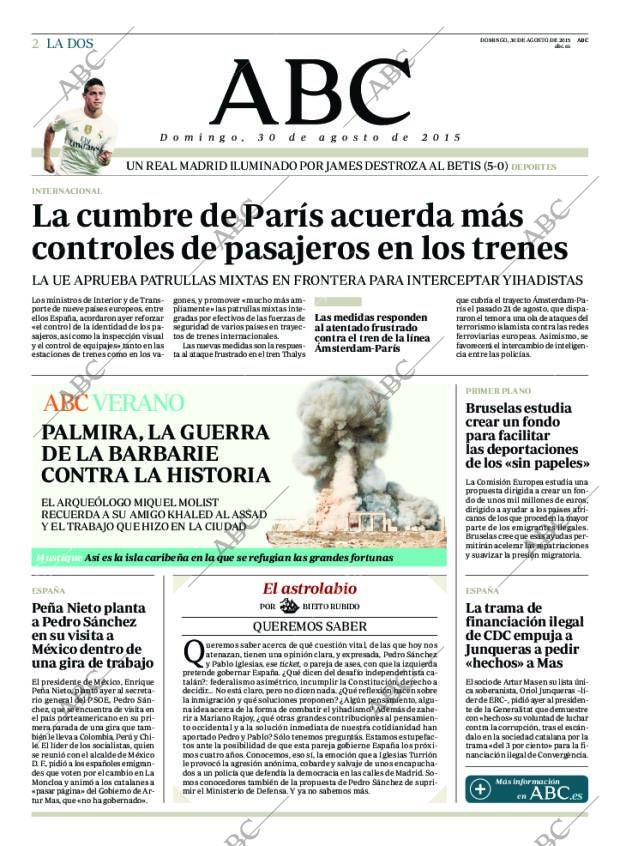 ABC MADRID 30-08-2015 página 2
