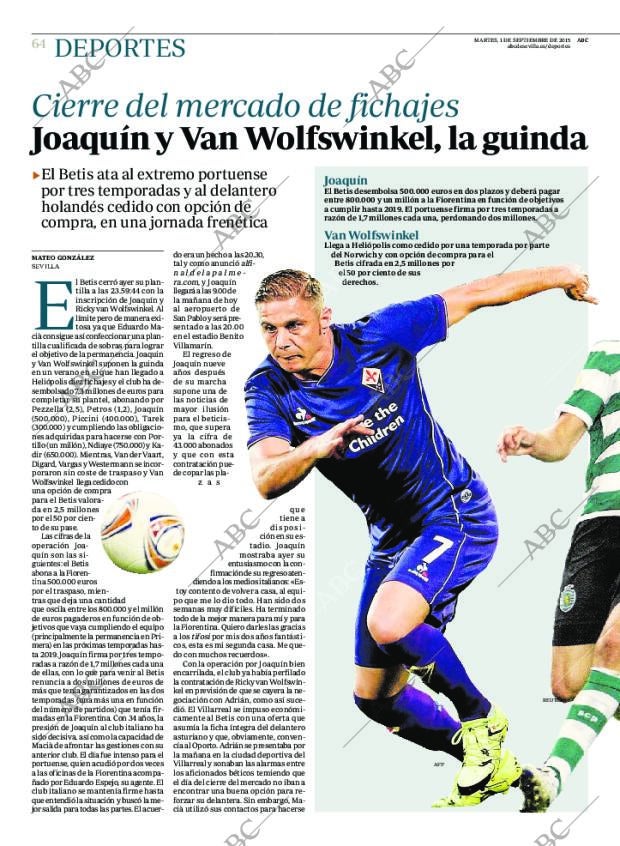 ABC SEVILLA 01-09-2015 página 64