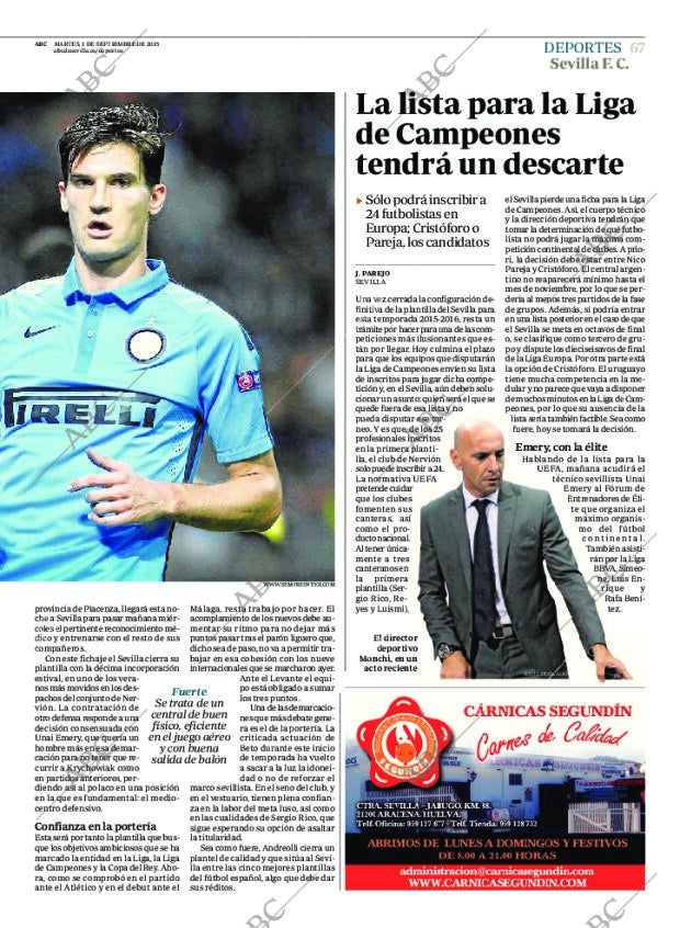 ABC SEVILLA 01-09-2015 página 67