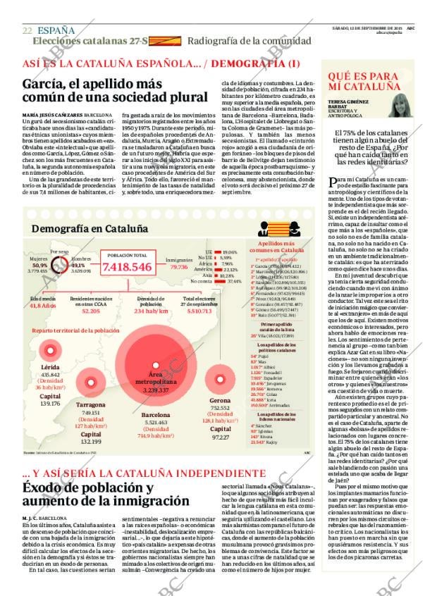 ABC MADRID 12-09-2015 página 22