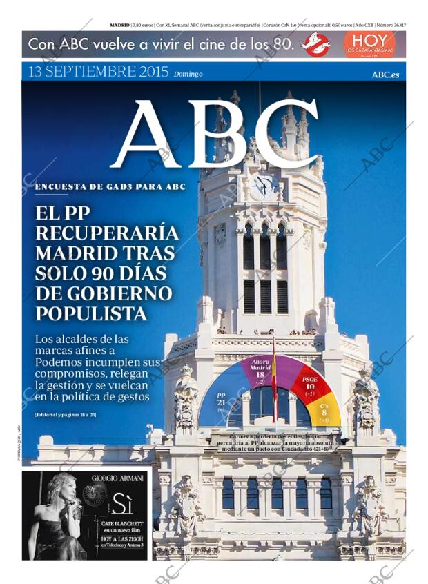ABC MADRID 13-09-2015 página 1