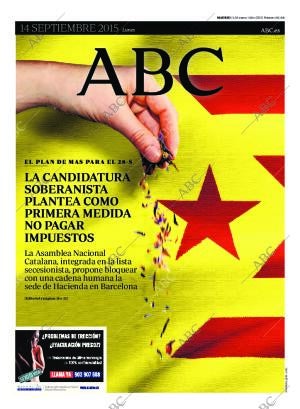 ABC MADRID 14-09-2015 página 1