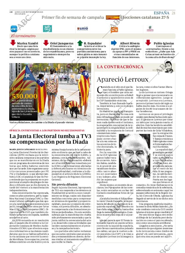 ABC MADRID 14-09-2015 página 21