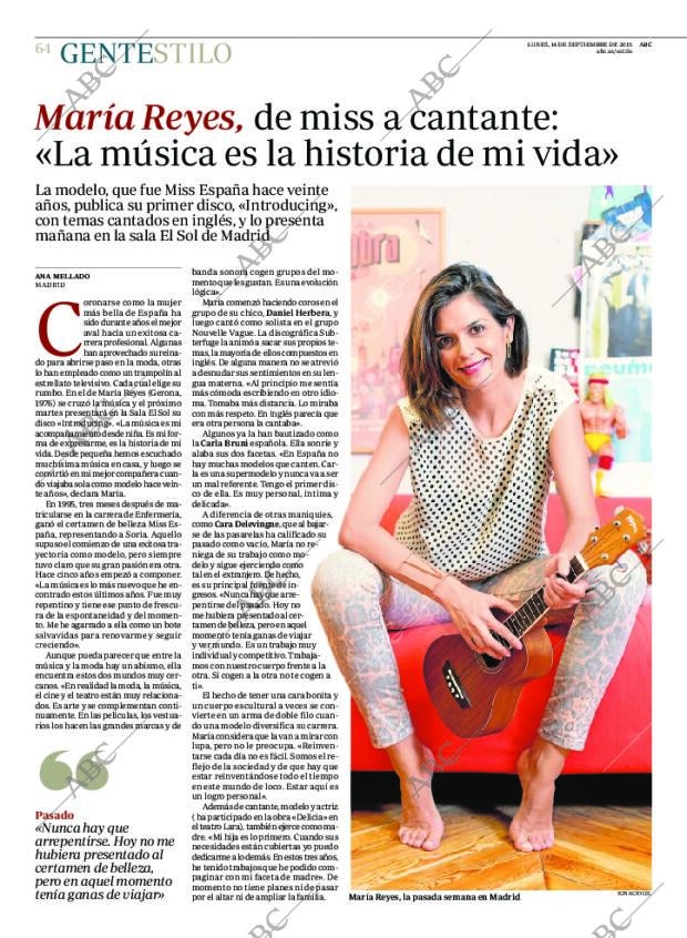 ABC MADRID 14-09-2015 página 64