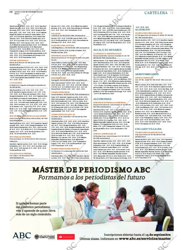 ABC MADRID 14-09-2015 página 71