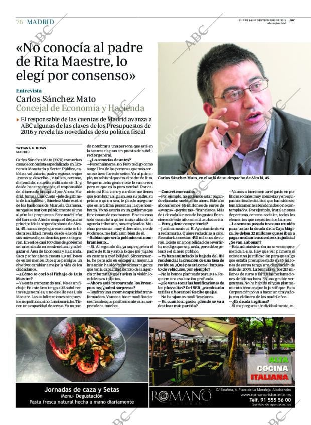 ABC MADRID 14-09-2015 página 76