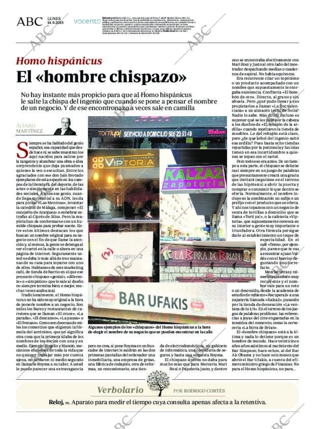 ABC MADRID 14-09-2015 página 86