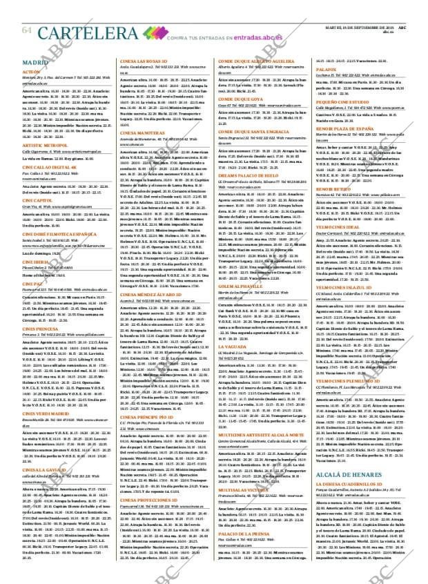 ABC MADRID 15-09-2015 página 64