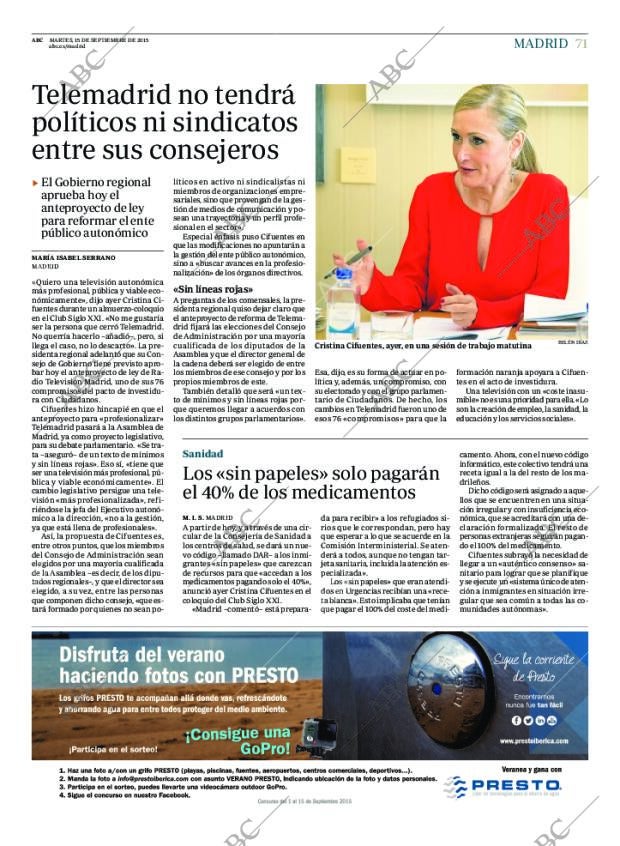 ABC MADRID 15-09-2015 página 71