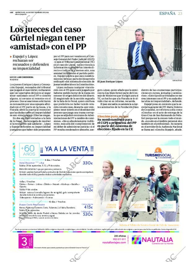 ABC MADRID 16-09-2015 página 23
