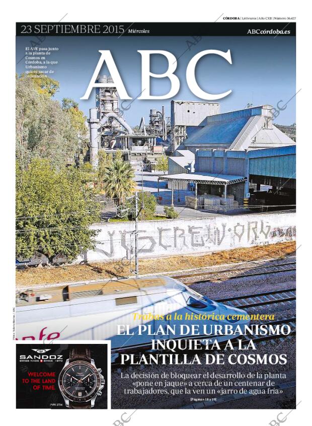 ABC CORDOBA 23-09-2015 página 1