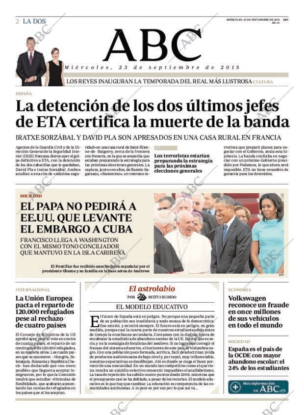 ABC MADRID 23-09-2015 página 2