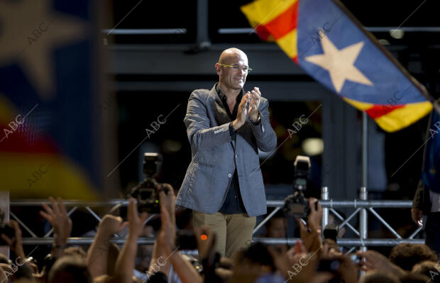 Elecciones autonómicas catalanas. Noche electoral en Junts pel Sí