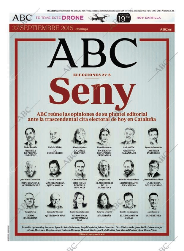 ABC MADRID 27-09-2015 página 1