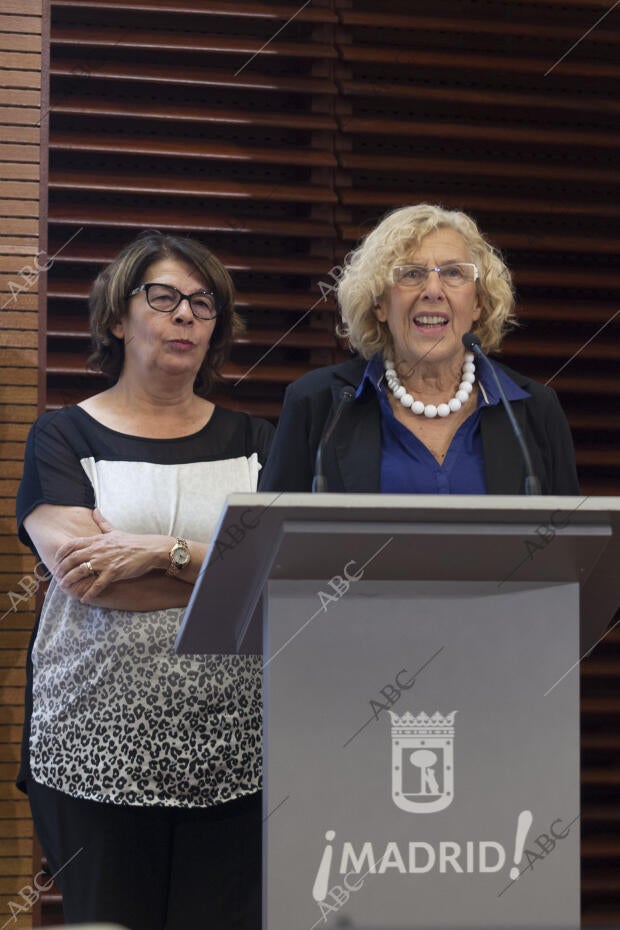 Rueda de prensa de Manuela Carmena e Inés Sabanés, sobre la limpieza de Madrid