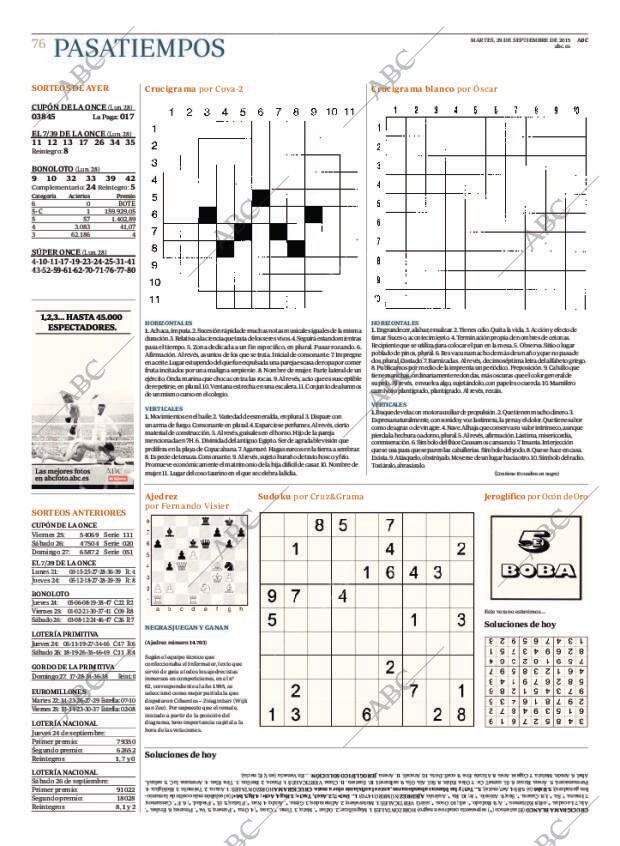 ABC MADRID 29-09-2015 página 76