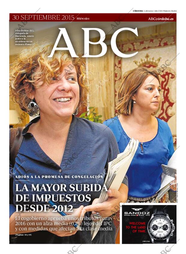 ABC CORDOBA 30-09-2015 página 1