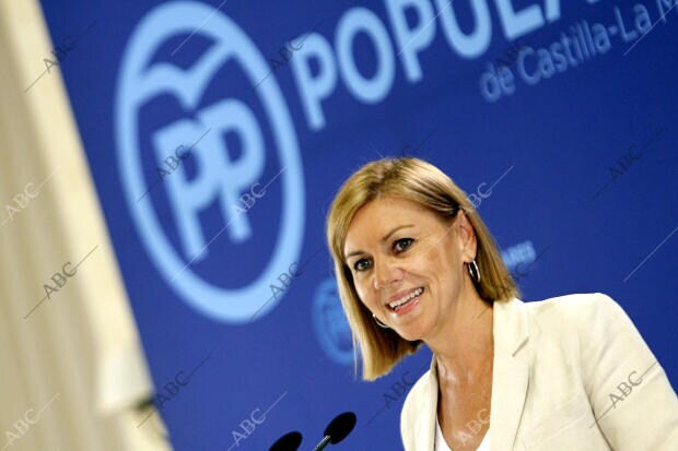 Maria Dolores de Cospedal, presidenta del Partido Popular de Castilla-La Mancha...