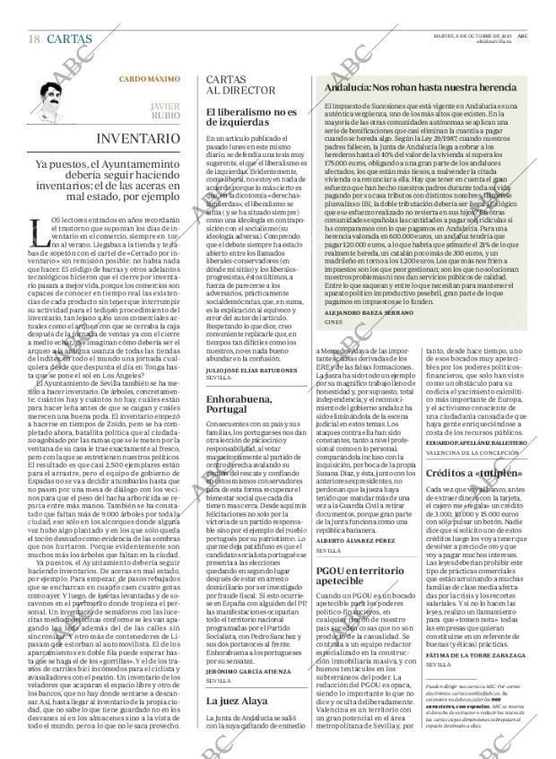 ABC SEVILLA 06-10-2015 página 18