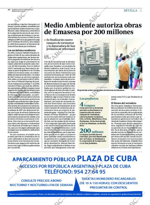 ABC SEVILLA 06-10-2015 página 21