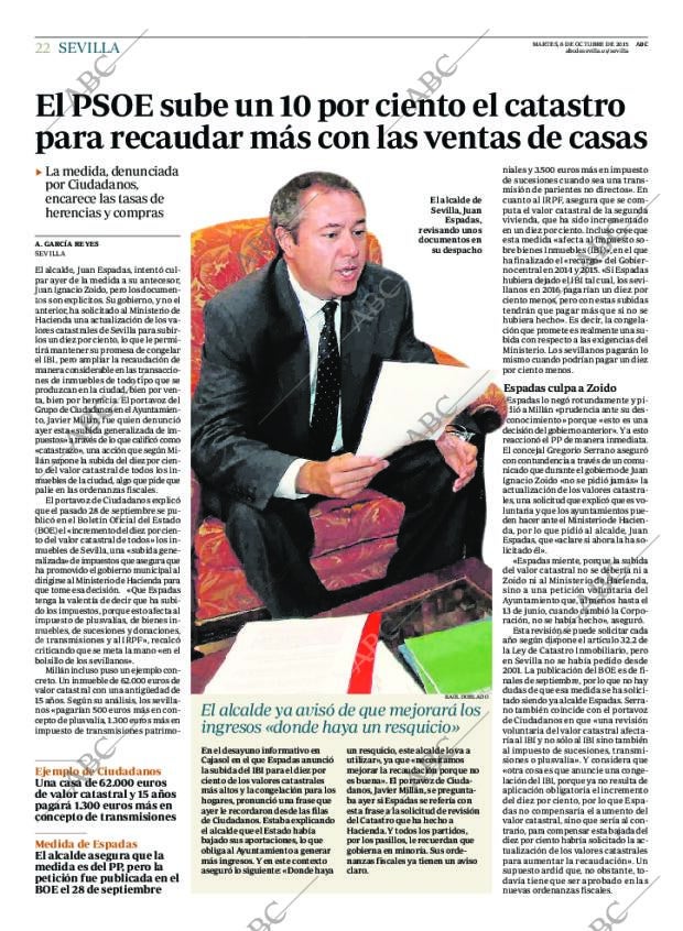 ABC SEVILLA 06-10-2015 página 22
