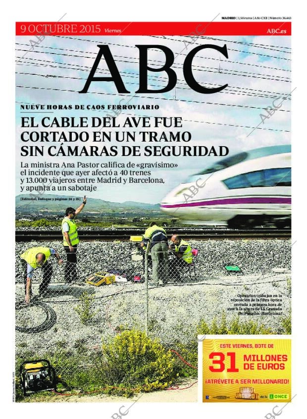 ABC MADRID 09-10-2015 página 1