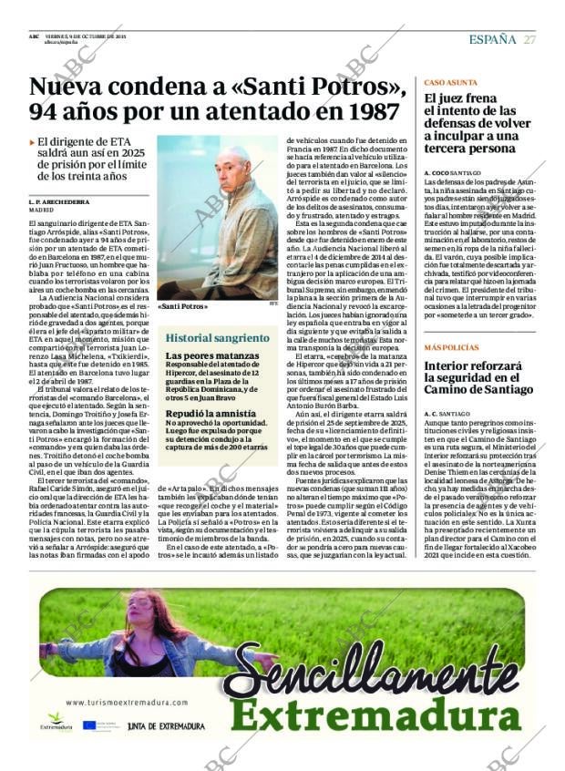 ABC MADRID 09-10-2015 página 27