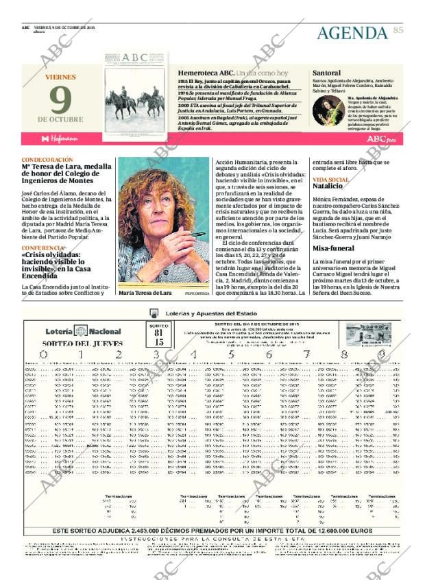 ABC MADRID 09-10-2015 página 85