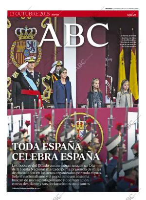 ABC MADRID 13-10-2015 página 1