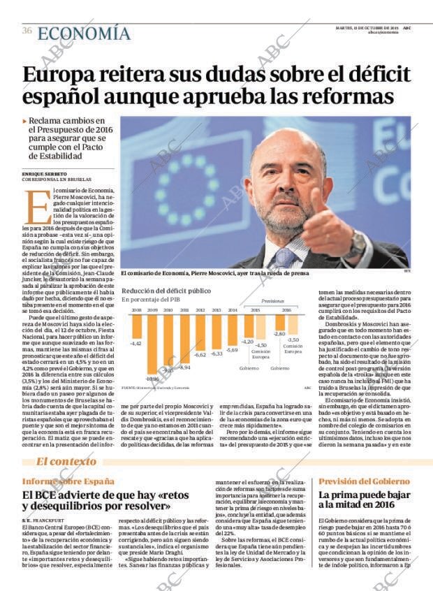 ABC MADRID 13-10-2015 página 36