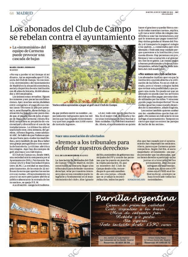 ABC MADRID 13-10-2015 página 68