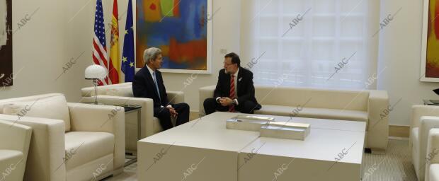 Encuentro en el Palacio de la Moncloa del Presidente Mariano Rajoy con el...