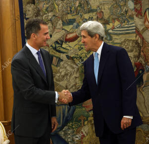 Audiencia de S. M. el Rey Felipe Vi al secretario de estado de Estados Unidos...