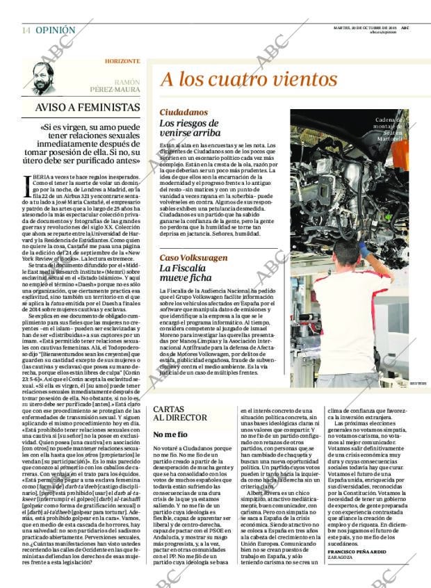 ABC MADRID 20-10-2015 página 14