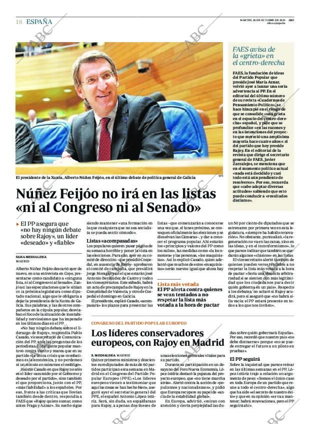 ABC MADRID 20-10-2015 página 18