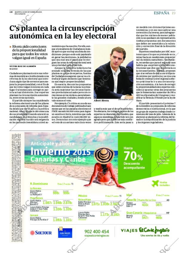 ABC MADRID 20-10-2015 página 19