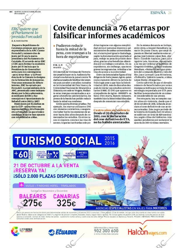 ABC MADRID 20-10-2015 página 21