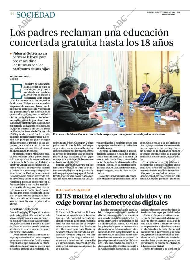 ABC MADRID 20-10-2015 página 44