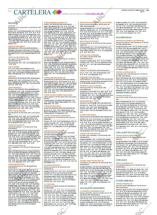 ABC MADRID 20-10-2015 página 64