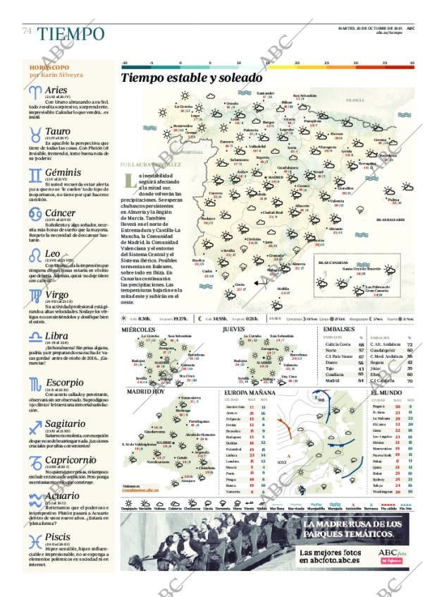 ABC MADRID 20-10-2015 página 74