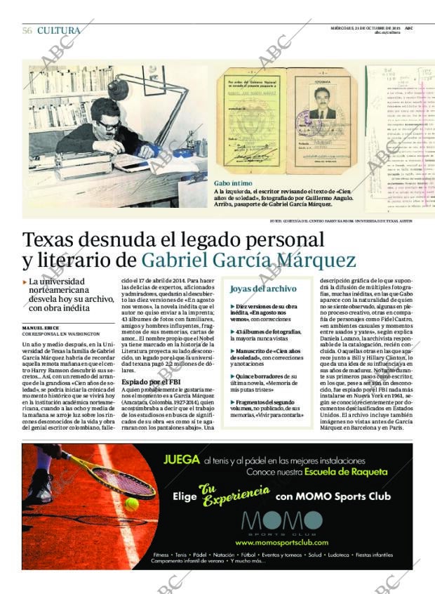 ABC MADRID 21-10-2015 página 56