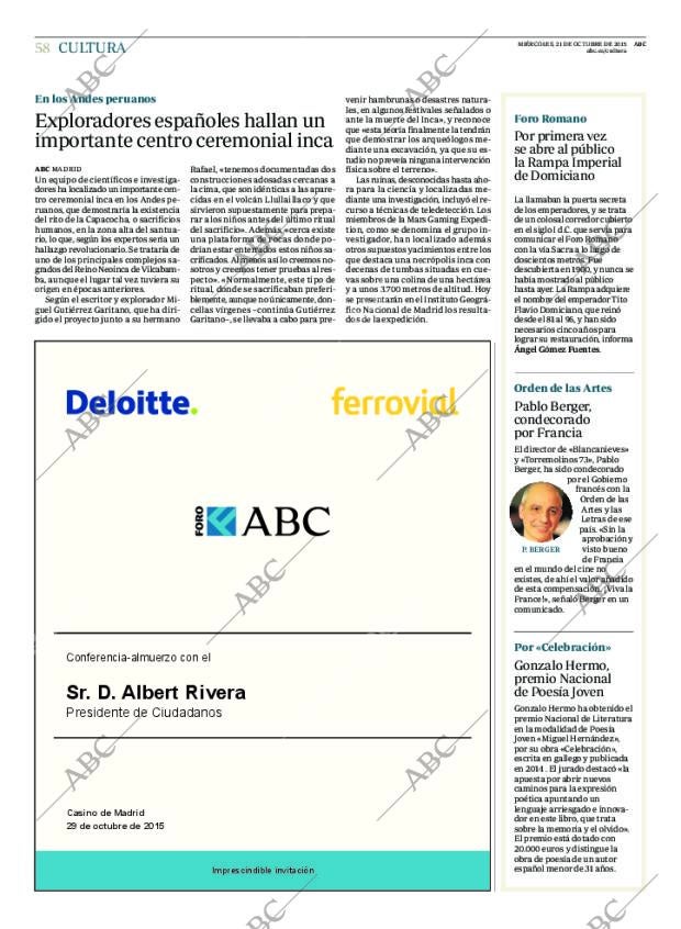 ABC MADRID 21-10-2015 página 58