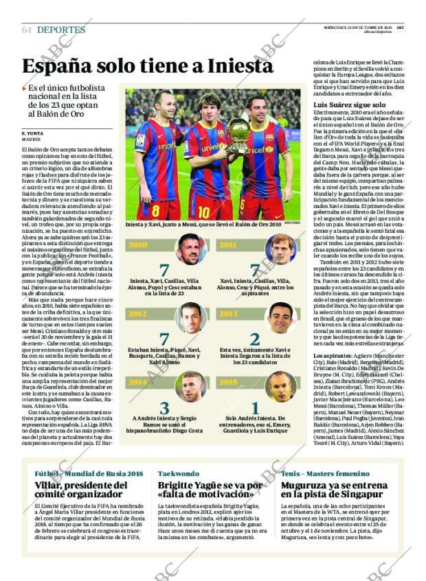ABC MADRID 21-10-2015 página 64