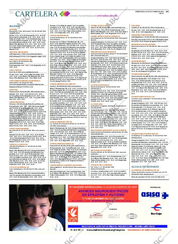 ABC MADRID 21-10-2015 página 70
