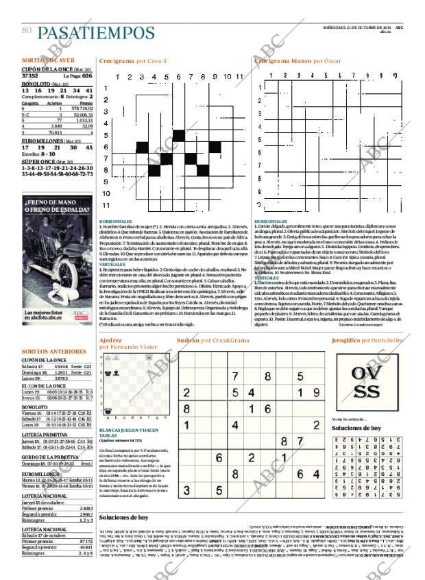 ABC MADRID 21-10-2015 página 80